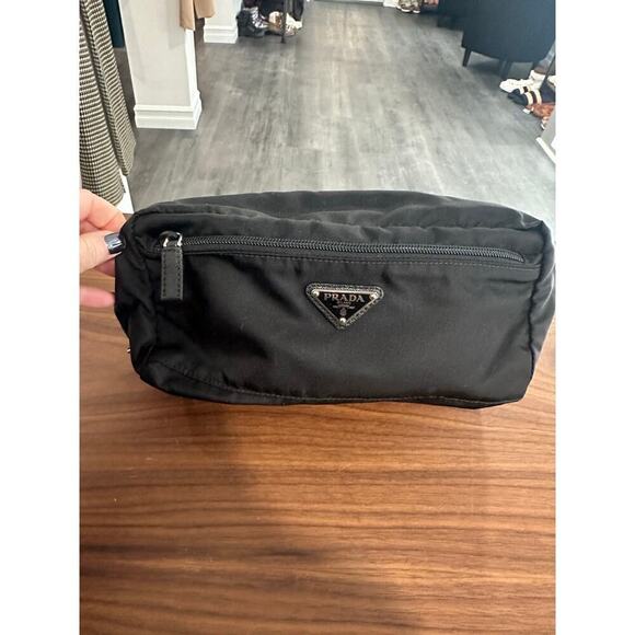 Prada Handbags - Prada Re-Nylon and Saffiano Leather Travel Pouch